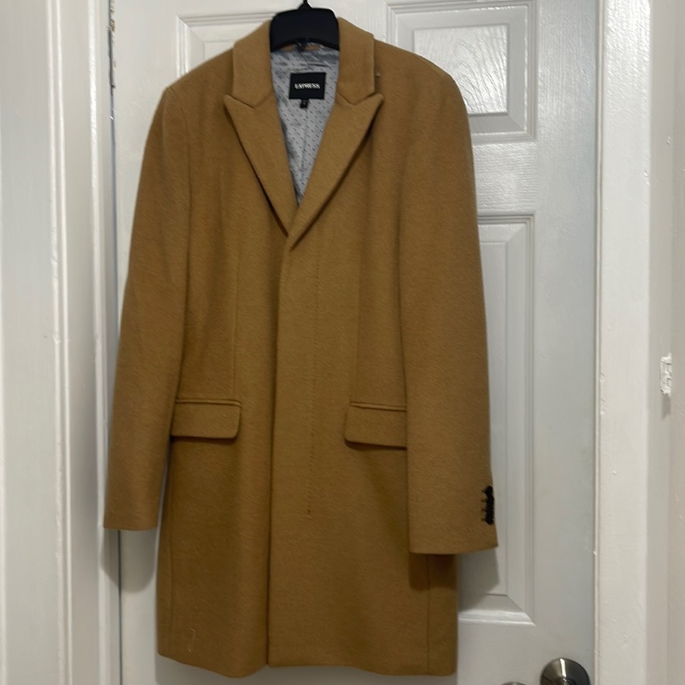 Express wool blend coat